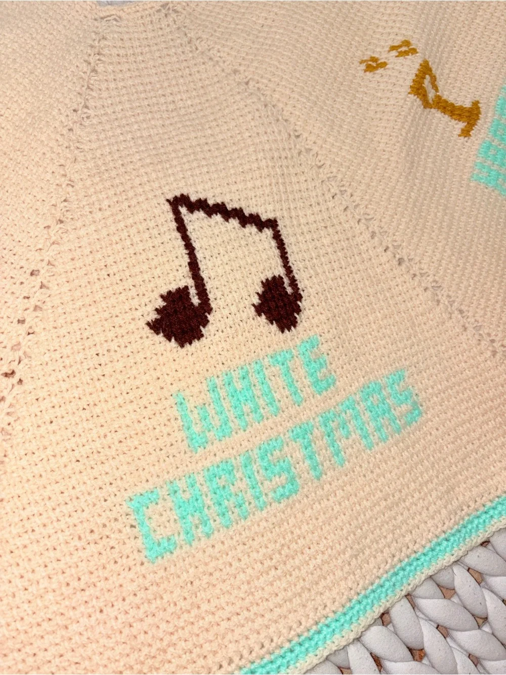 Vintage Crochet Christmas Tree Skirt